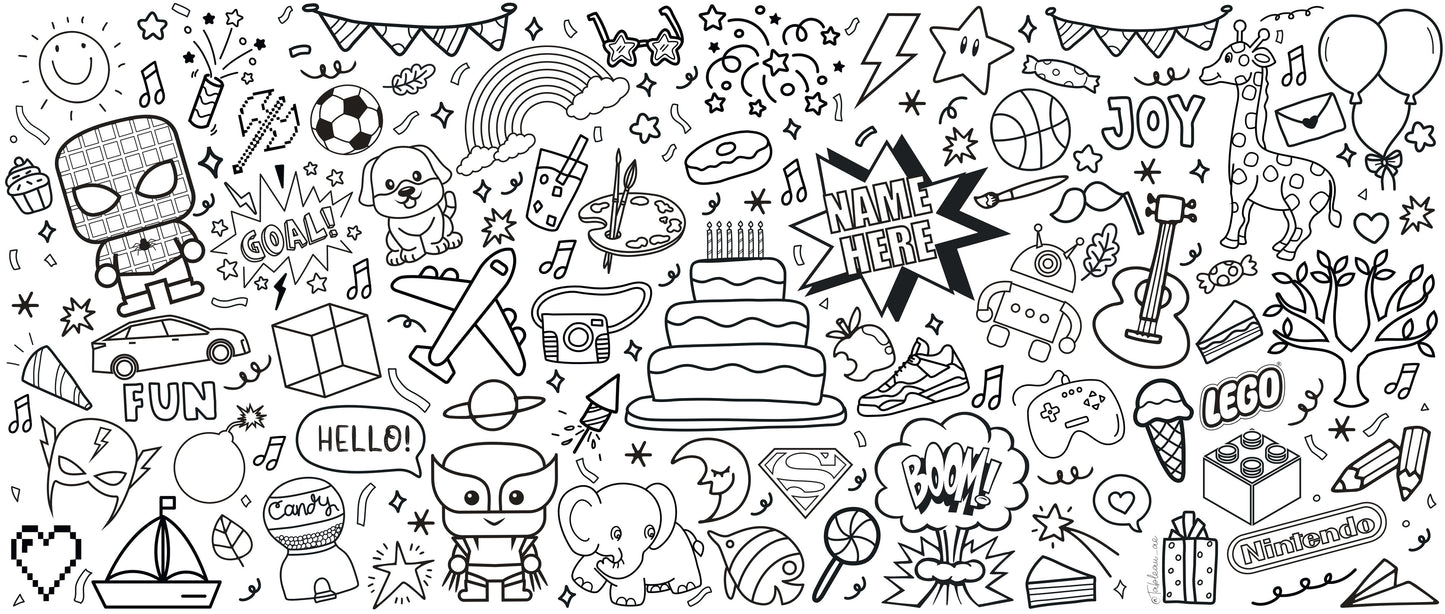 Birthday Doodle Rolls (personalized)