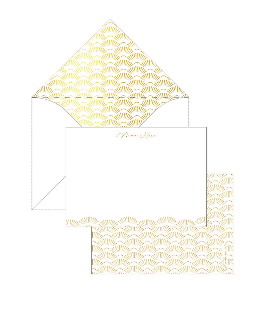 Gold Foil Fans