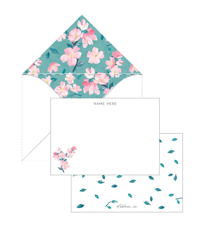 Cherry Blossom - Teal
