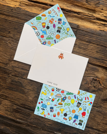 Doodle Mania Boy Light Blue