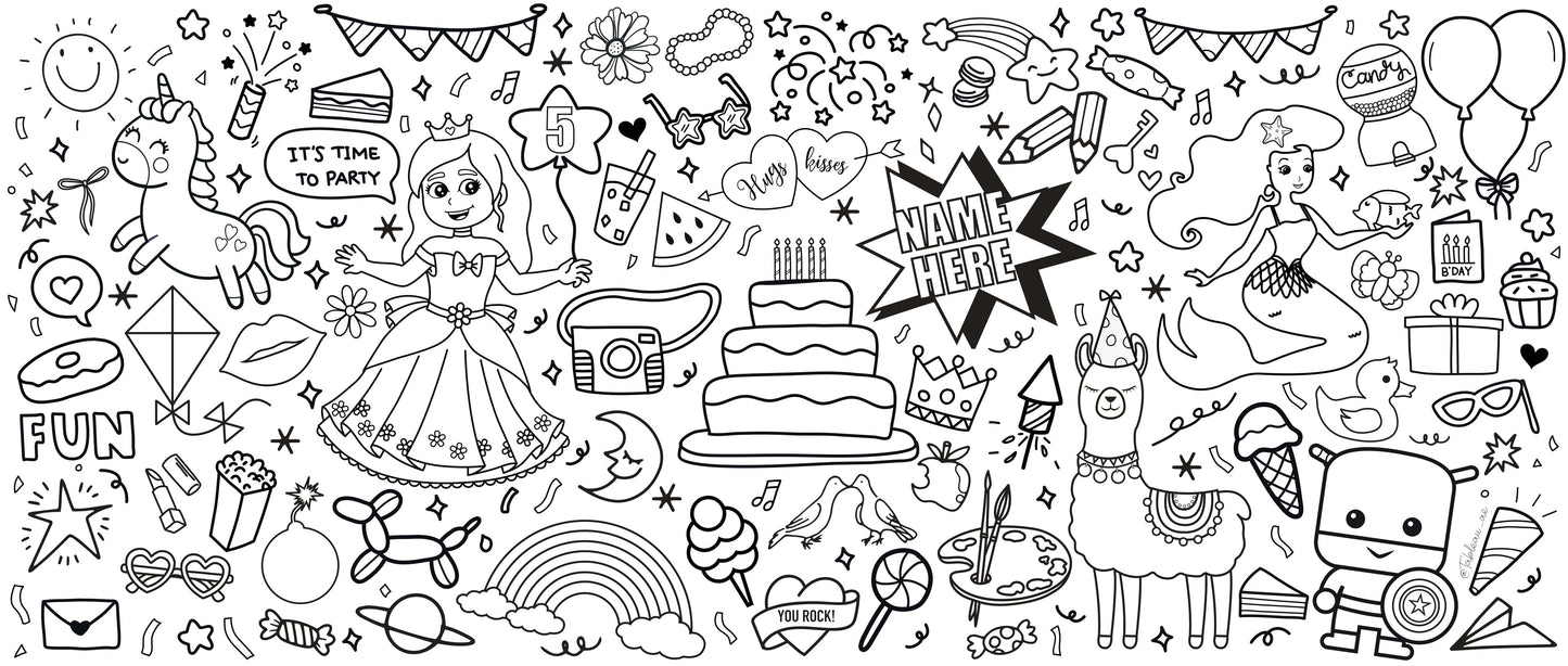 Birthday Doodle Rolls (personalized)