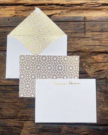 Gold Foil Arabesque