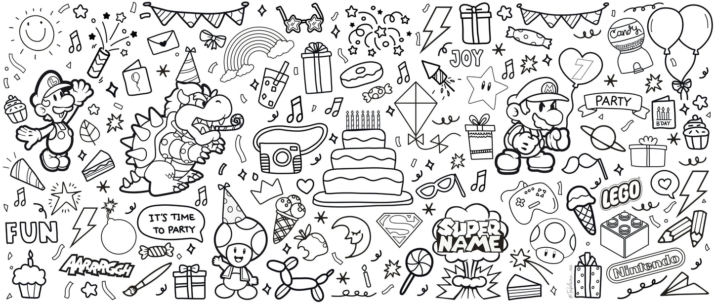 Birthday Doodle Rolls (personalized)