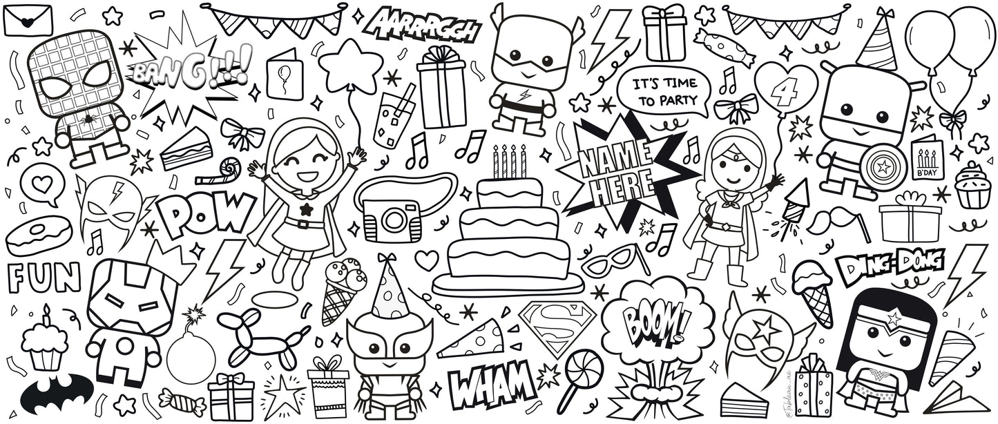 Birthday Doodle Rolls (personalized)