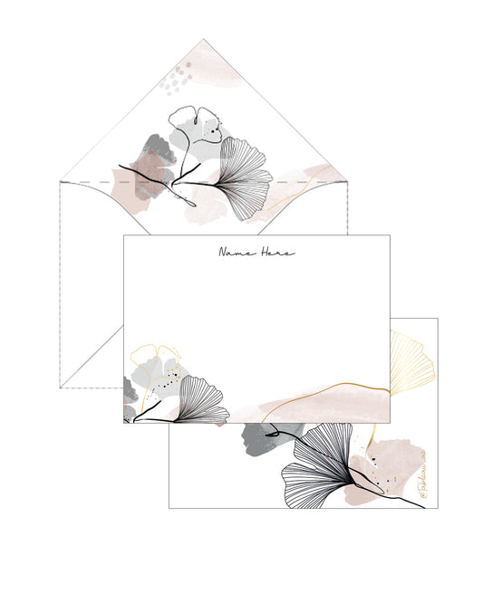 Watercolor Gingko