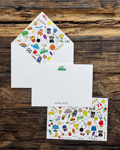 Doodle Mania Boy White